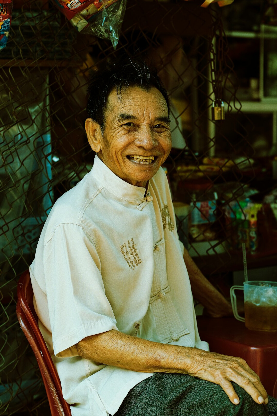 elderly person storytelling