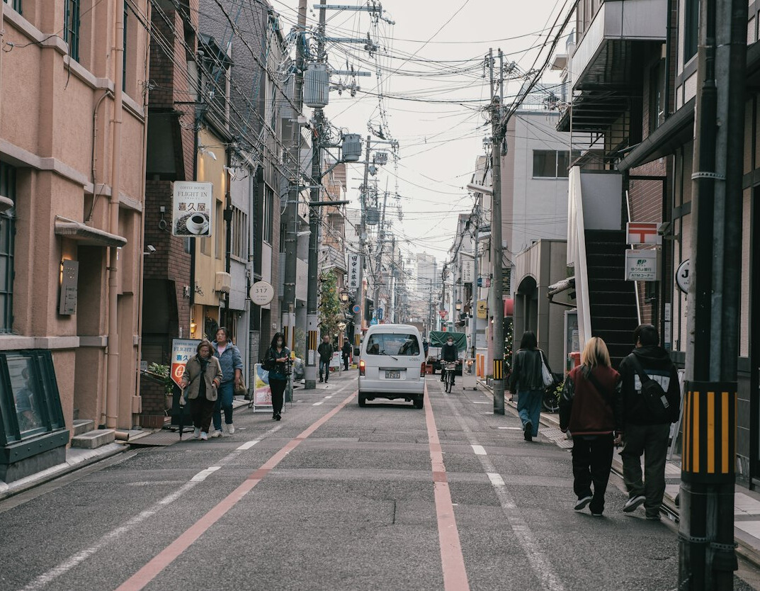 neighborhood street scene
